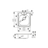 KSS-6050 Мойка из нержавеющей стали KAISER 600x500